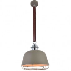 Φωτιστικό Κρεμαστό Καμπάνα Φ33cm E27 230V Γκρι Μεταλλικό Καπέλο 3176